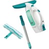 Kit aspirateur a vitres Dry&Clean 51003 Leifheit lave vitre sans trace nettoyeur fenetres 360° multi usages avec mouilleur et m