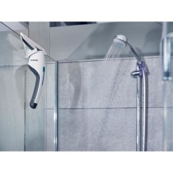 LEIFHEIT 51035 - Aspirateur a vitres et salle de bains Nemo - Réservoir 60ml - Autonomie 45min - IPX7 - Design ergonomique et f