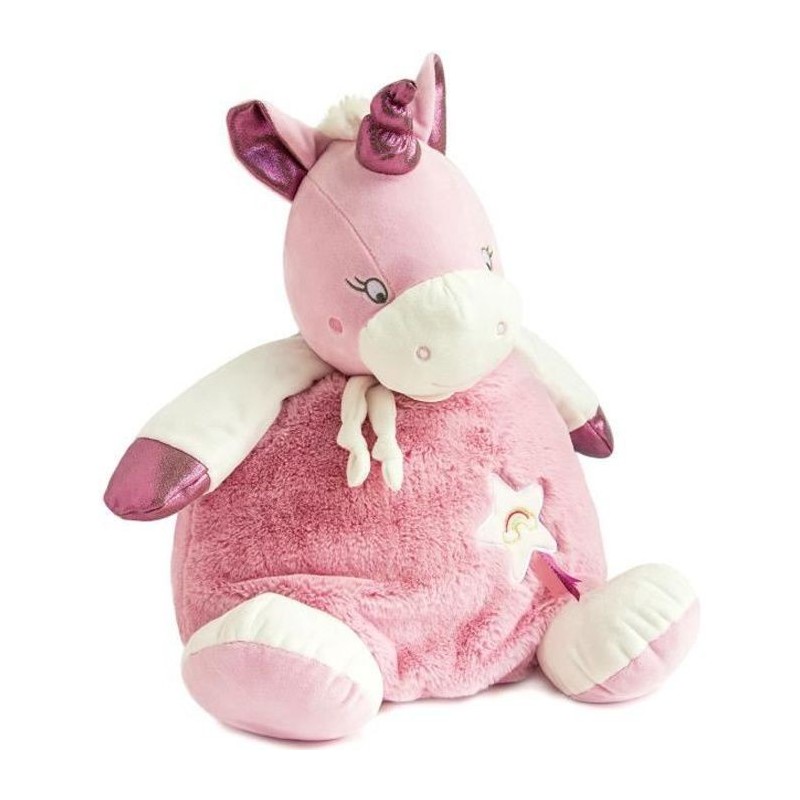 BABY NAT' Poupi et poussieres d'étoiles - Range pyjama Licorne 59cm - rose