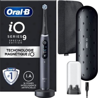 Brosse a Dents Électrique Oral-B iO 9 - Noire - connectée Bluetooth,