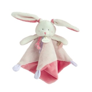BABY NAT' Les layettes - Doudou lapin 25 cm - rose