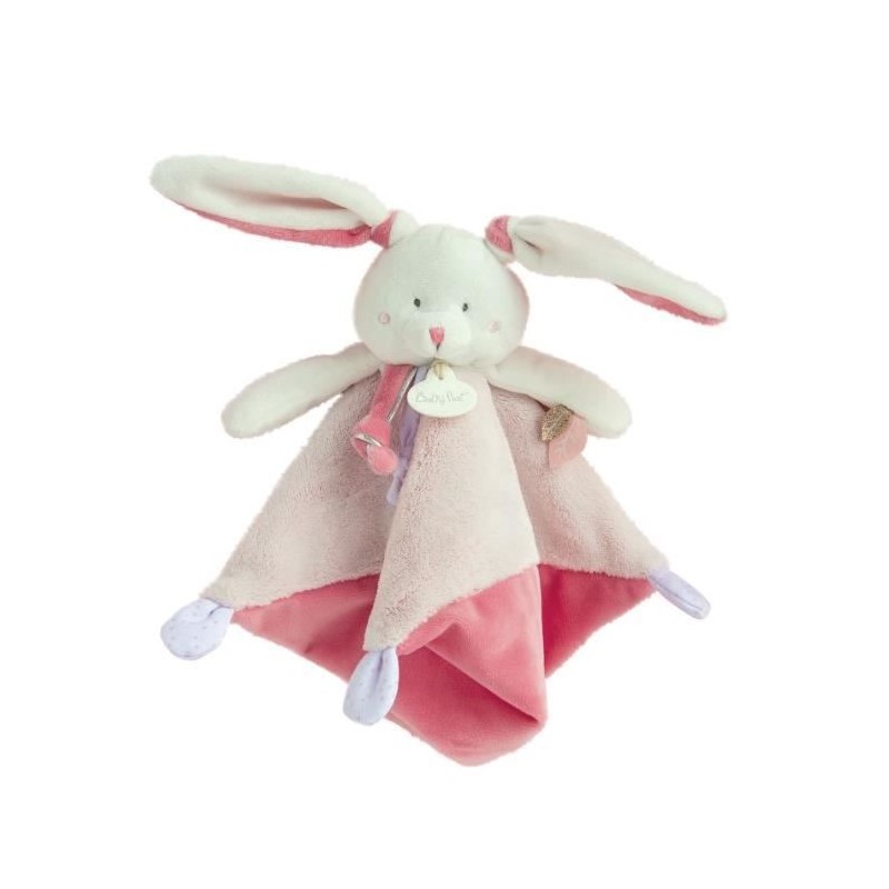 BABY NAT' Les layettes - Doudou lapin 25 cm - rose