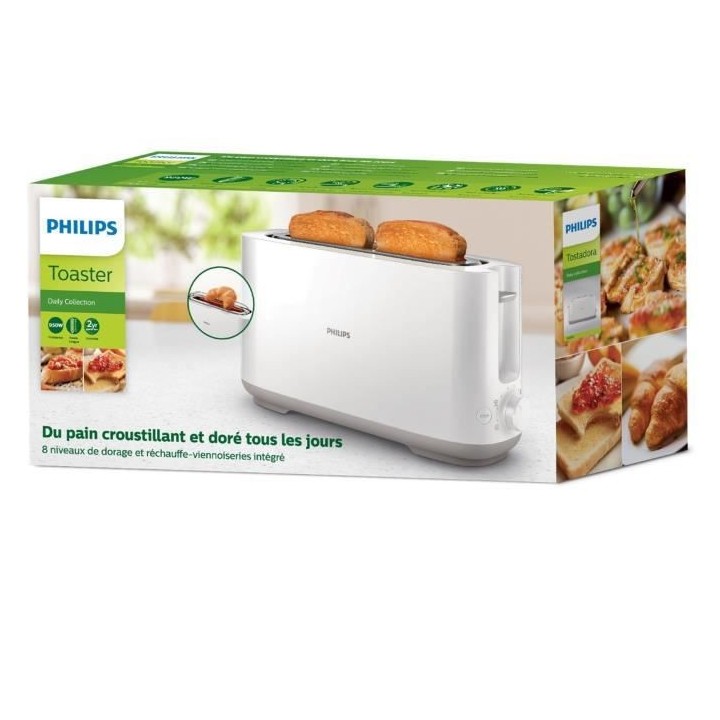 PHILIPS HD2590/00 Grille pain - Blanc