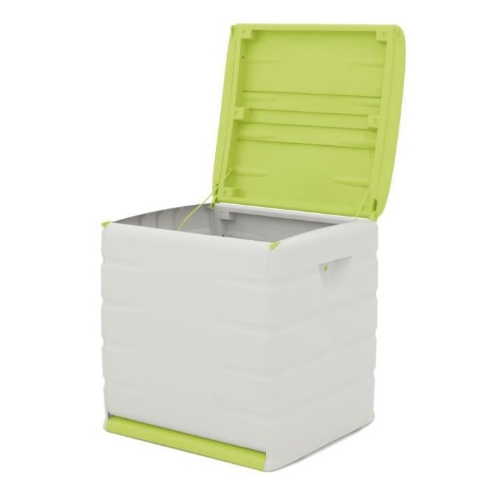 PLASTIKEN Coffre cadenassable avec roulettes - 190 L - Fonctionnel et