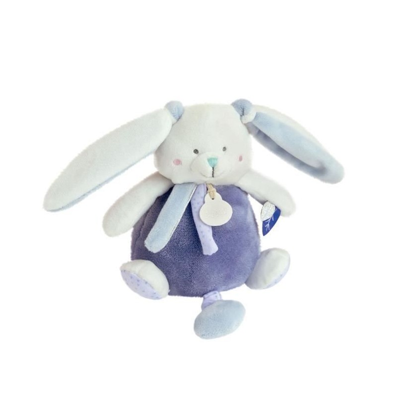 BABY NAT' Les layettes - Boîte a musique lapin 15 cm - bleu