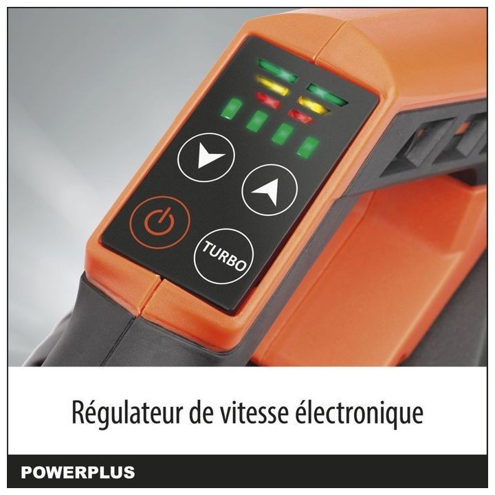 Dual Power Souffleur de Feuilles a Batterie POWDPG7526 - 40 V, Ramasse
