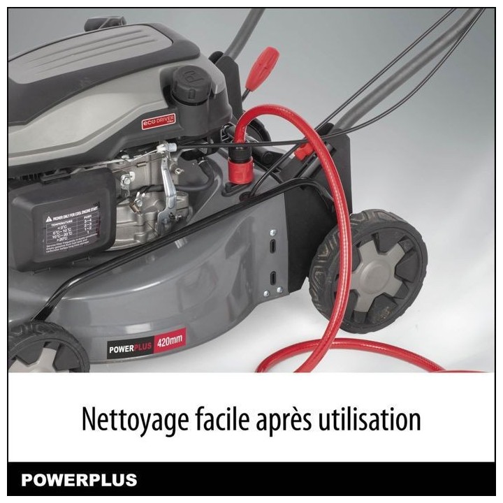 Powerplus Tondeuse a Gazon Thermique POWEG63773X - avec 420 mm Ø, 145