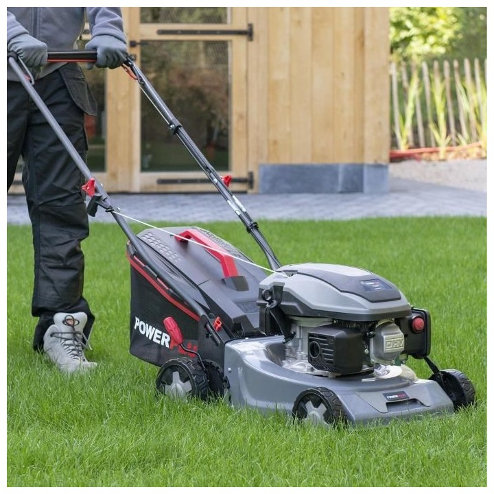 Powerplus Tondeuse a Gazon Thermique POWEG63773X - avec 420 mm Ø, 145