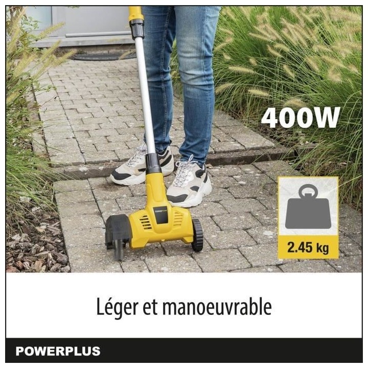 Désherbeur Téléscopique Électrique Powerplus POWXG6650 - Extracteu