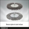 Désherbeur Téléscopique Électrique Powerplus POWXG6650 - Extracteur de Mauvaises Herbes, 400 W, avec Brosse en Nylon et en A