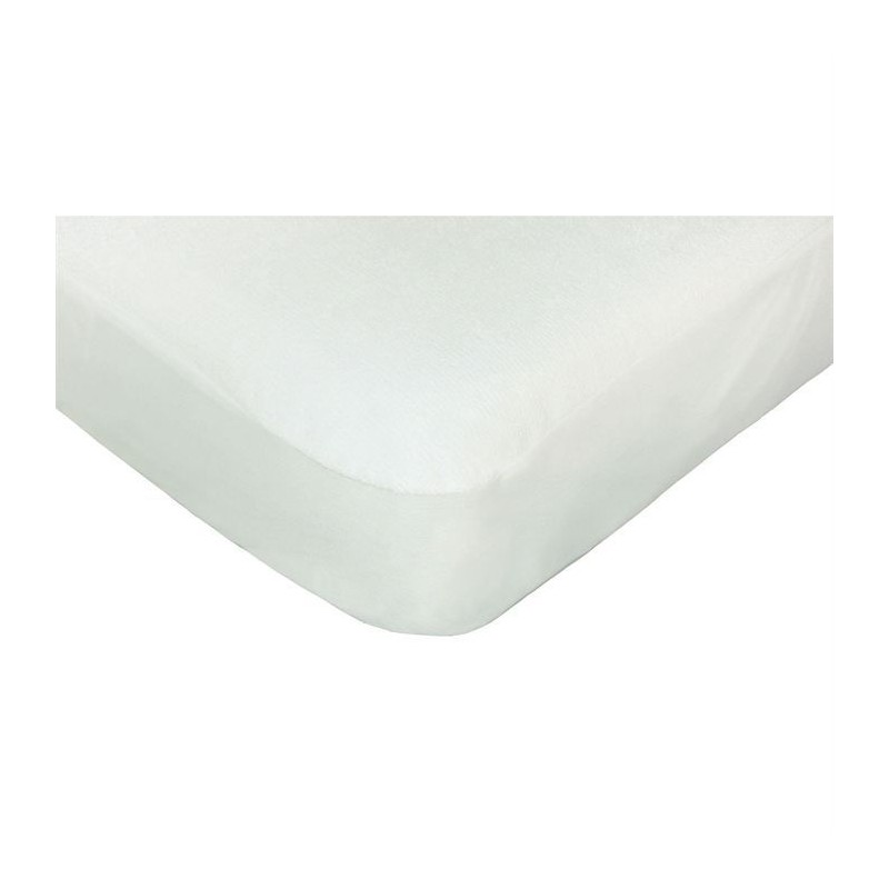 DOUX NID Protege-matelas en bambou - Blanc - 60x120 cm