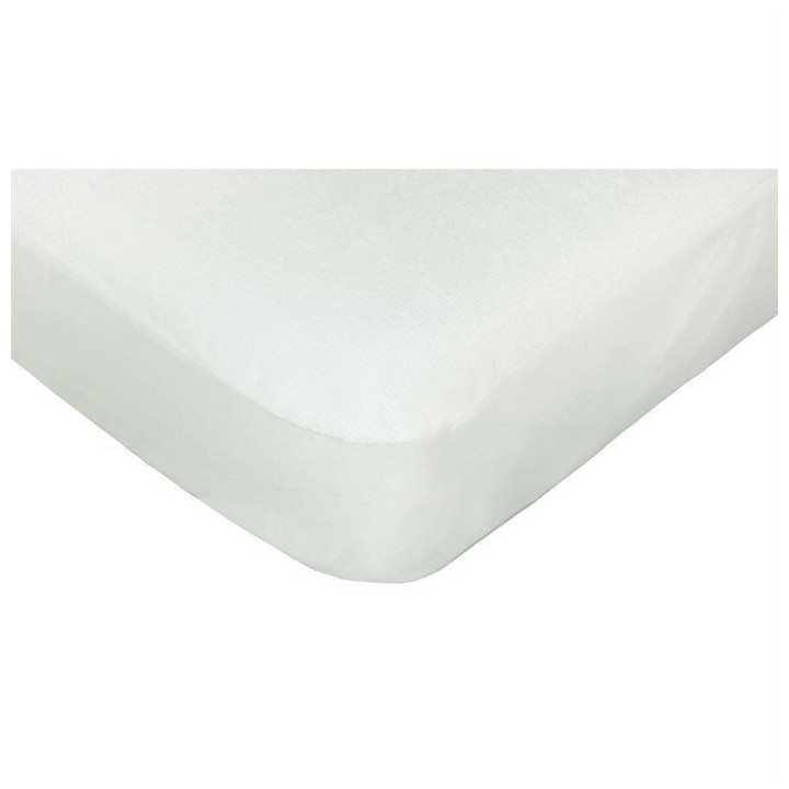 DOUX NID Protege-matelas en bambou - Blanc - 60x120 cm