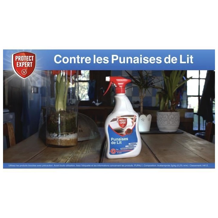 PROTECT EXPERT PUPAL1 | Anti-Punaises De Lits, Foudroyant, Pret a l'em