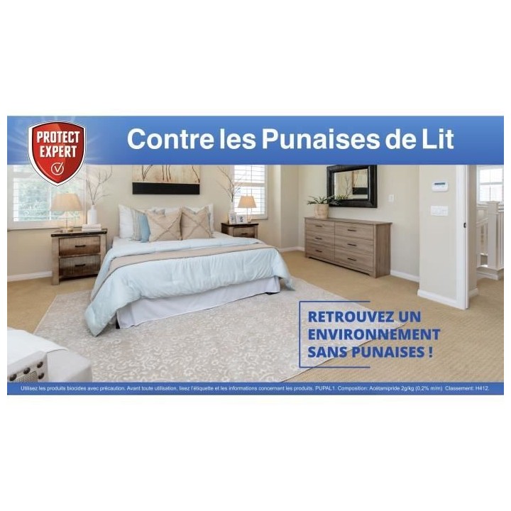PROTECT EXPERT PUPAL1 | Anti-Punaises De Lits, Foudroyant, Pret a l'em