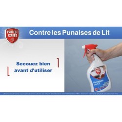 PROTECT EXPERT PUPAL1 | Anti-Punaises De Lits, Foudroyant, Pret a l'emploi 1L | Ne tache Pas | Efficacite Longue Duree, Puissant