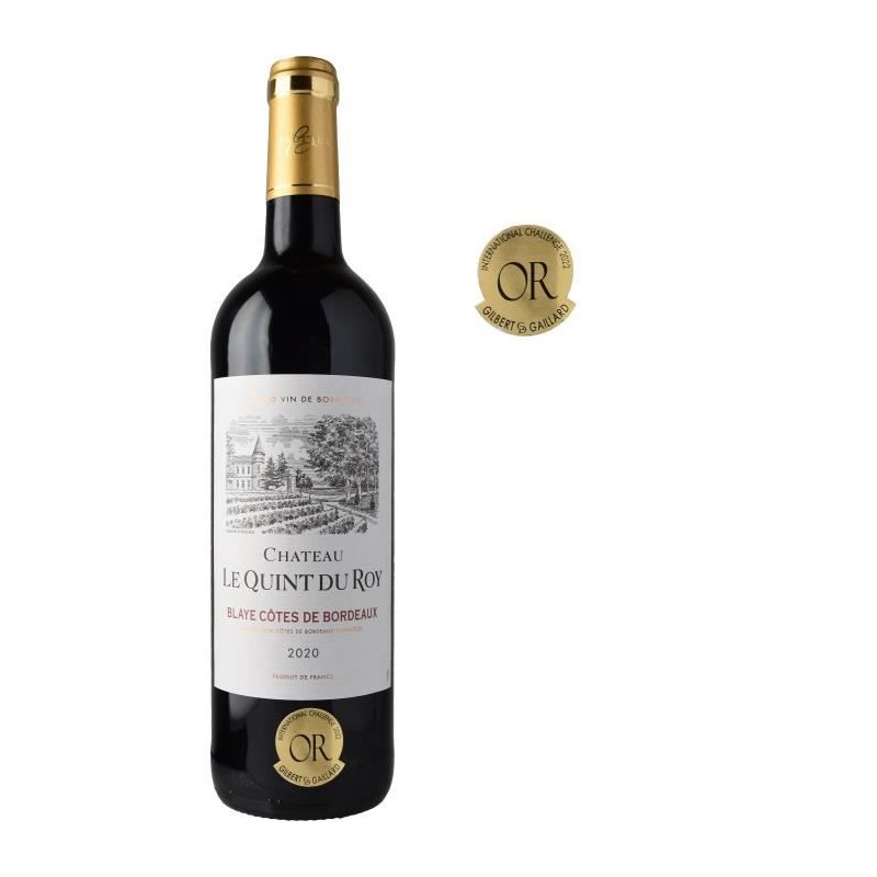 Château Le Quint du Roy 2020 Blaye Côtes de Bordeaux - Vin rouge de Bordeaux