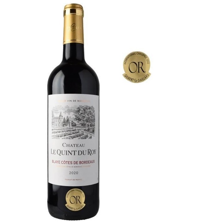 Château Le Quint du Roy 2020 Blaye Côtes de Bordeaux - Vin rouge de