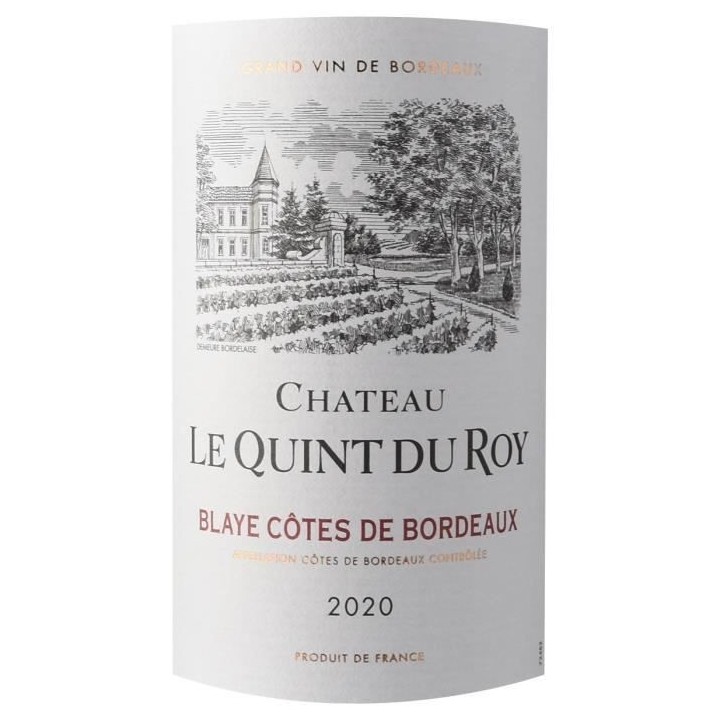 Château Le Quint du Roy 2020 Blaye Côtes de Bordeaux - Vin rouge de
