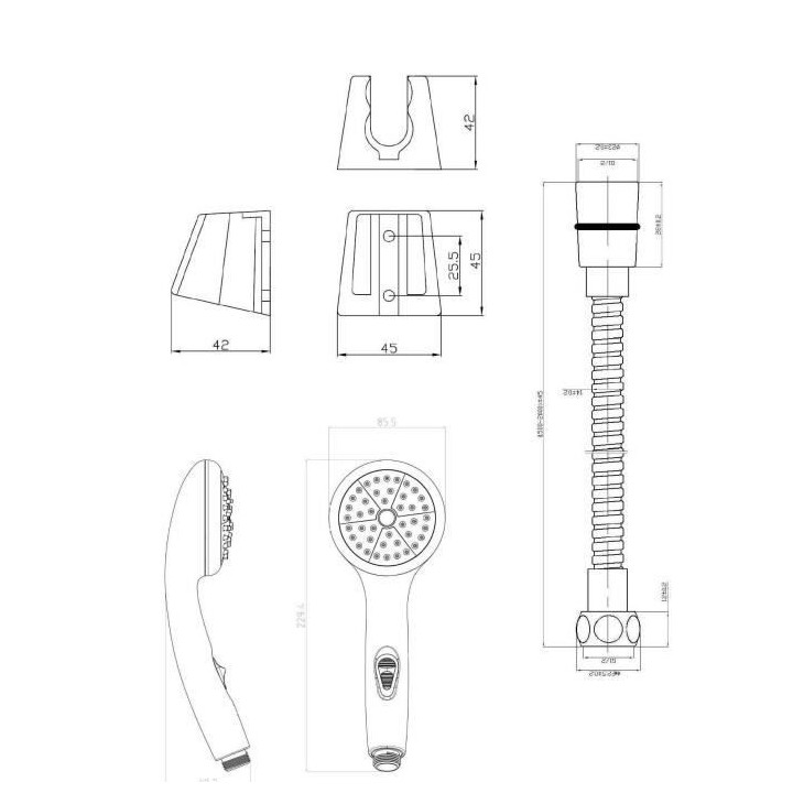 ROUSSEAU Combine flexible 1 jet Stop'o anticalc.