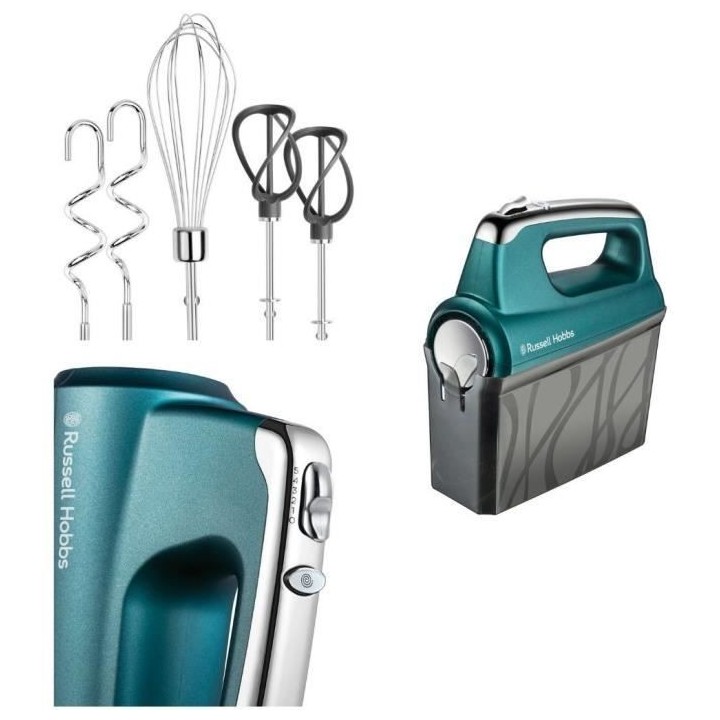 Russell Hobbs 25891-56 Batteur Mixeur Swirl, 5 Vitesses, Fonction Turb