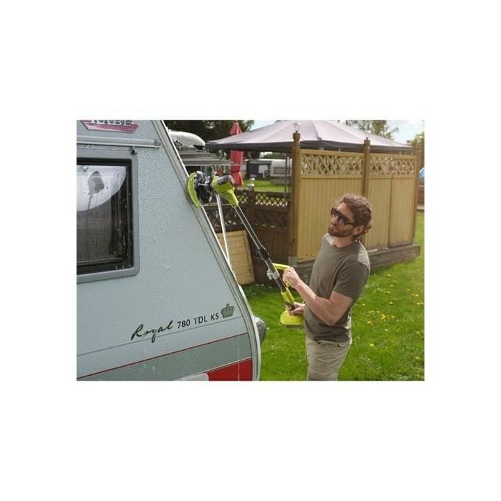 Brosse motorisée télescopique 18V - diam. 150 mm - 210 tr/min - perc