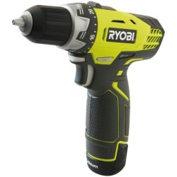 RYOBI Perceuse-visseuse 12V + 2 batteries 2,0 Ah + chargeur + sac de transport RCD1201-220S