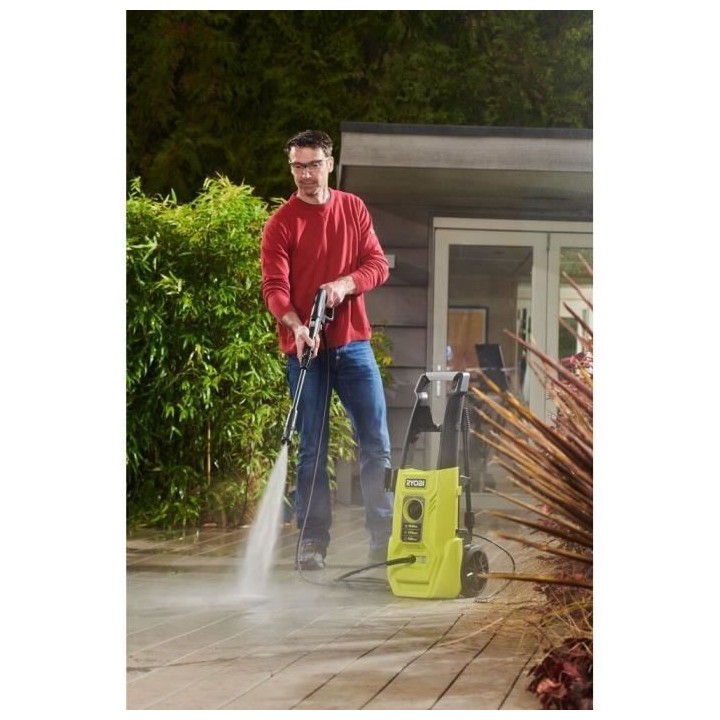 Nettoyeur haute pression 1600 W 120 bars - 420 L - flexible 5 m - rés