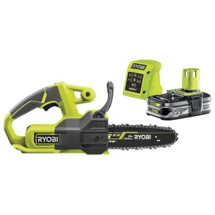 Tronçonneuse compacte sans fil 18V RYOBI ONE+ - guide 20 cm - livrée