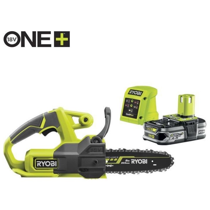 Tronçonneuse compacte sans fil 18V RYOBI ONE+ - guide 20 cm - livrée