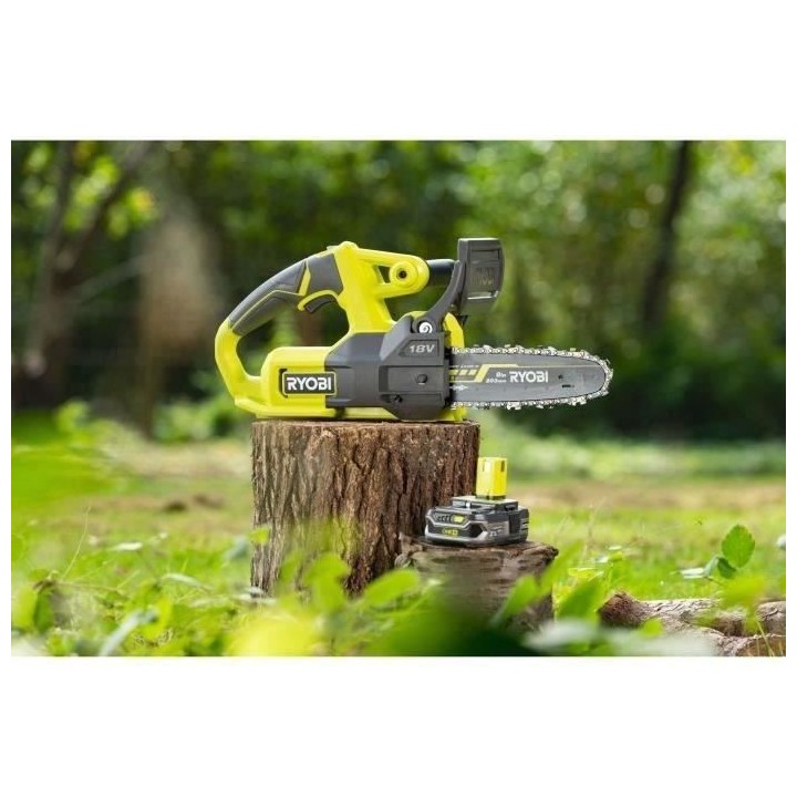 Tronçonneuse compacte sans fil 18V RYOBI ONE+ - guide 20 cm - livrée