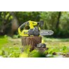 Tronçonneuse compacte sans fil 18V RYOBI ONE+ - guide 20 cm - livrée avec 1 batterie lithium+ 2,5 Ah et 1 chargeur 1,5 A