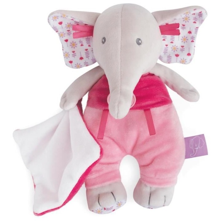 BABY NAT' Edgar et Eglantine - Pantin avec doudou Eglantine 23 cm