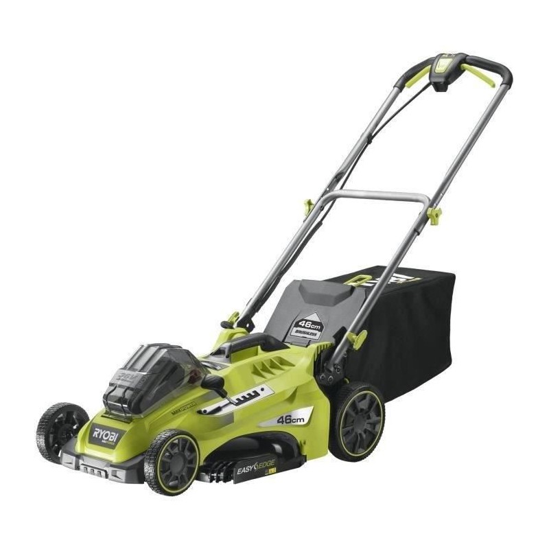 RYOBI MAX POWER Tondeuse sans fil 36V Power Assist™ Brushless -Ø coupe 46 cm - Ramassage et mulching - 1 batterie 5,0 Ah et 1