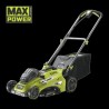 RYOBI MAX POWER Tondeuse sans fil 36V Power Assist™ Brushless -Ø coupe 46 cm - Ramassage et mulching - 1 batterie 5,0 Ah et 1