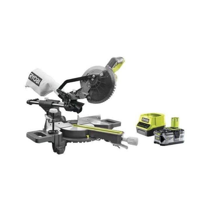 Scie a onglets radiale 190 mm 18V - capacité 50 x 250 mm a 90° - Liv