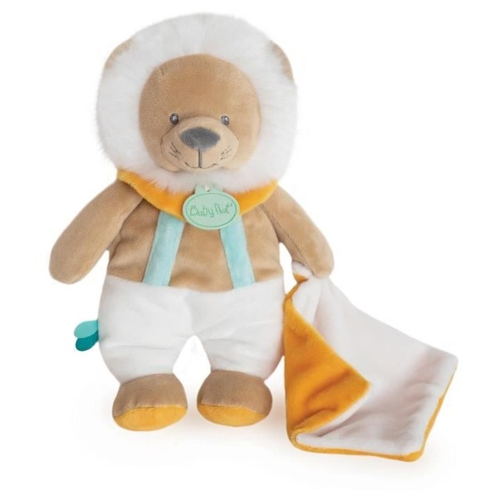 BABY NAT' Maxou le lion - Pantin avec doudou Maxou 22 cm