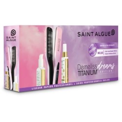 Lisseur vapeur Saint Algue Demeliss Titanium Dreams Edition - soin KeraProtein 100 ml et soin Elixir Brillance 50 ml inclus