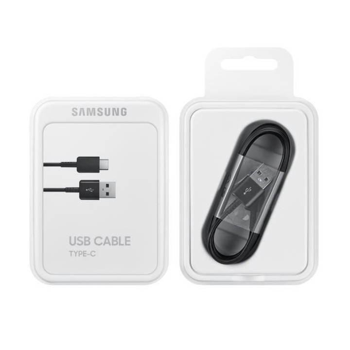 SAMSUNG Pack de 2 Câbles USB A/USB C 1,5m Noir