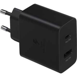 SAMSUNG Double Chargeur USB A+C PD 50W (15+35W) Noir