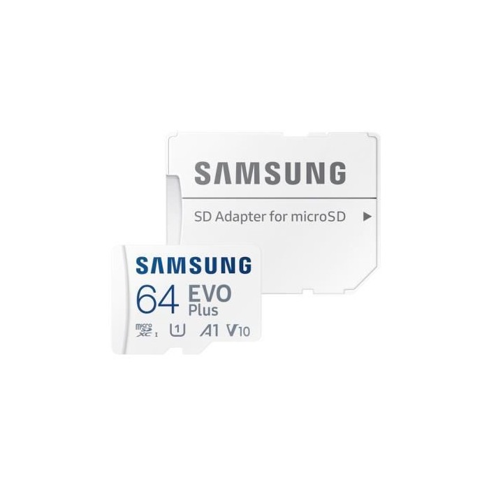 Carte Mémoire SAMSUNG 64Go MicroSD EVO PLUS