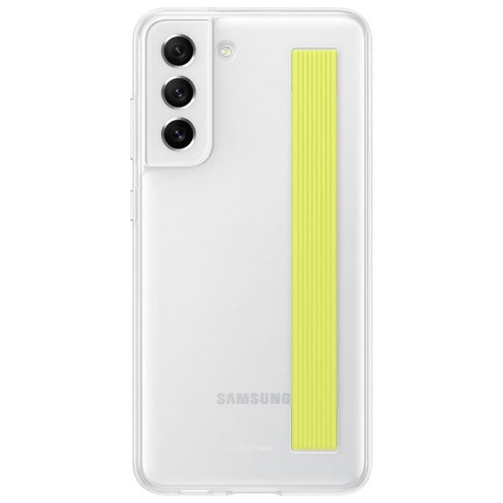 Coque transparente avec laniere G S21FE Blanc