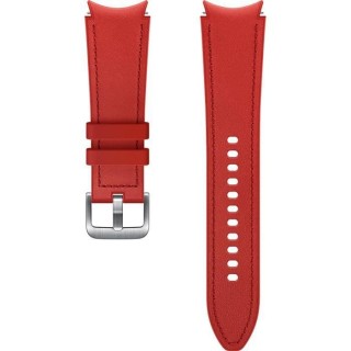 Bracelet Galaxy Watch4 / Watch5 Cuir 130mm Rouge