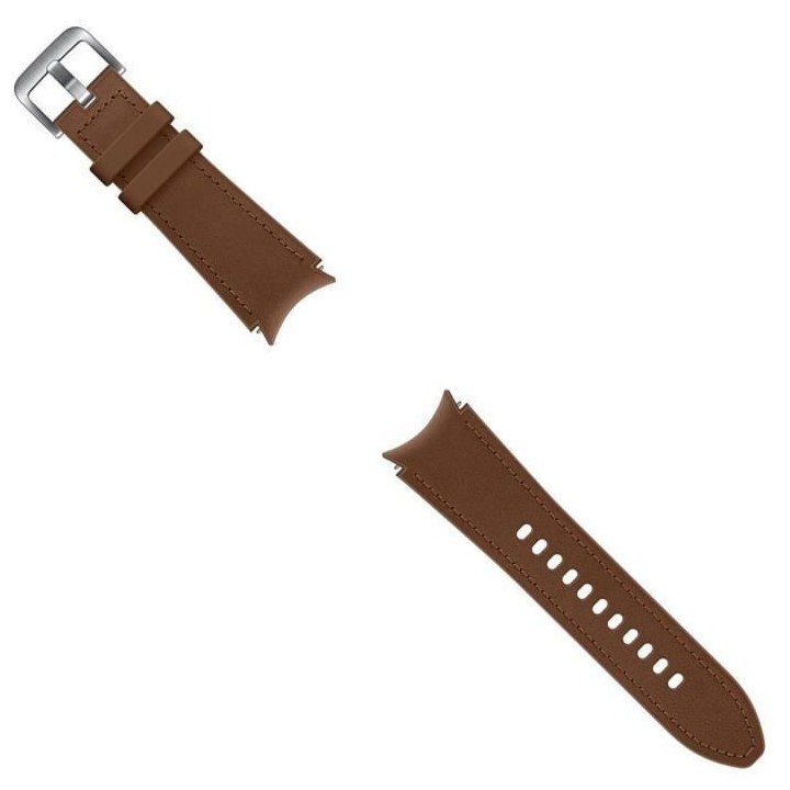 Bracelet Galaxy Watch4 / Watch5 Cuir 115mm Marron