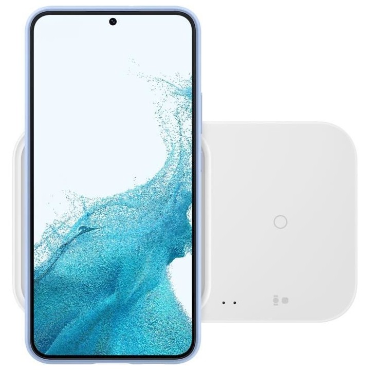 Pad Induction plat DUO Watch Fast Charge - 15W - SAMSUNG - Blanc