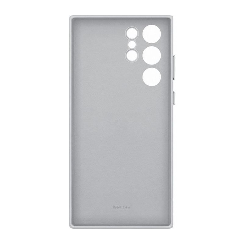 Coque en cuir G S22Ultra Gris clair