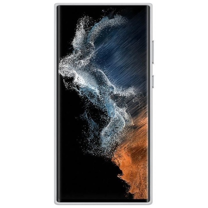 Coque en cuir G S22Ultra Gris clair