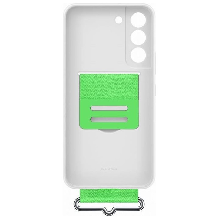 Coque Silicone avec laniere G S22 Blanc
