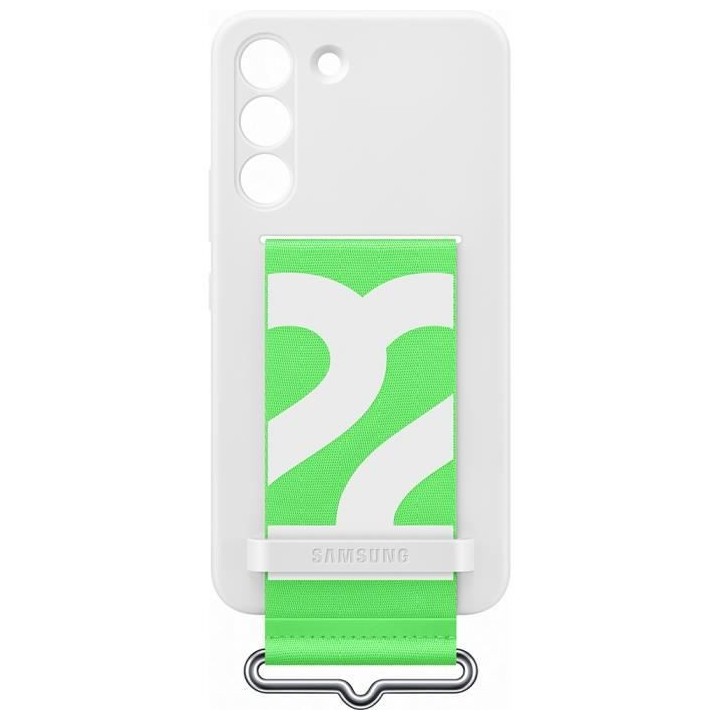 Coque Silicone avec laniere G S22 Blanc