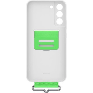 Coque Silicone avec laniere G S22+ Blanc