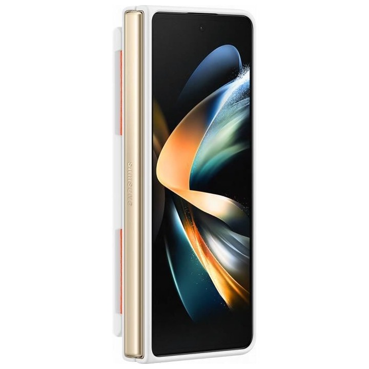 SAMSUNG Coque silicone avec laniere Galaxy ZFold4 Blanc